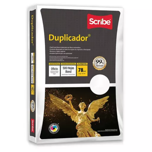 [1237] Papel Scribe Duplicador Blanco Oficio 78g/m2 500 Hojas