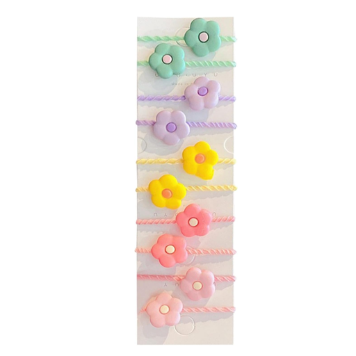 [LIGA-1] Ligas Para El Cabello En Forma De Flor Para Niñas Banda Elástica