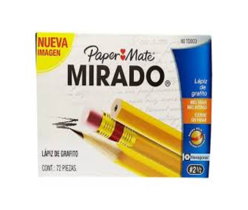 [638] Lápiz De Gráfito Amarillo / Hexagonal / No. 2 / Caja Con 72