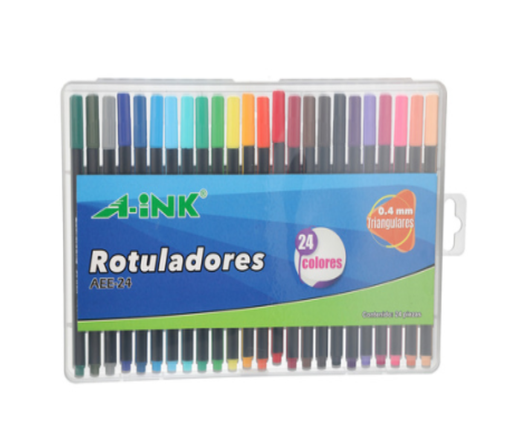 [5744] Rotuladores Colores / 24 Piezas / 1 Estuche Drop 009 Drop 009