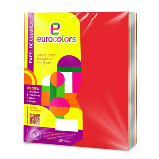 [1406] Papel Carta Arcoiris Paquete 250 Drop 009