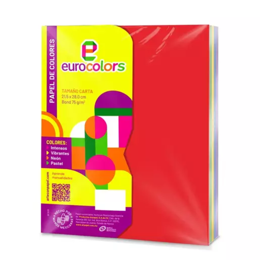 [1408] Papel Carta Arcoiris Intenso Paquete 100 Drop 009