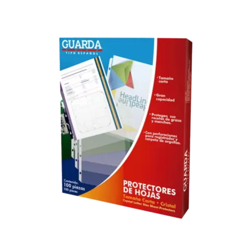 [4078] Protector De Hoja/ Tamaño Carta / Caja/100 Pzas/Drop 009