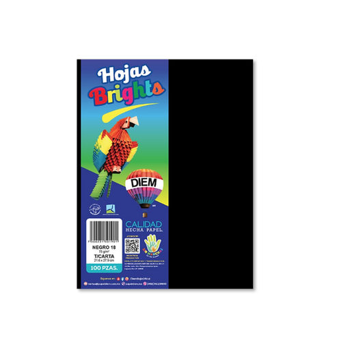 [1442] Papel Bright Carta Negro Pq100 Drop 009