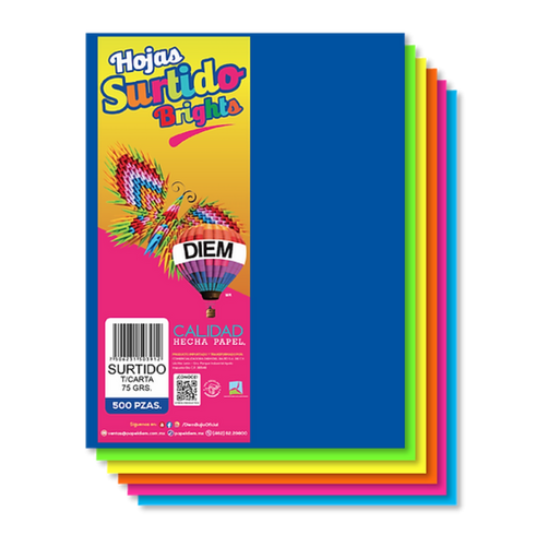 [1511] Papel Bright Carta Surtido Pq500 Drop 009