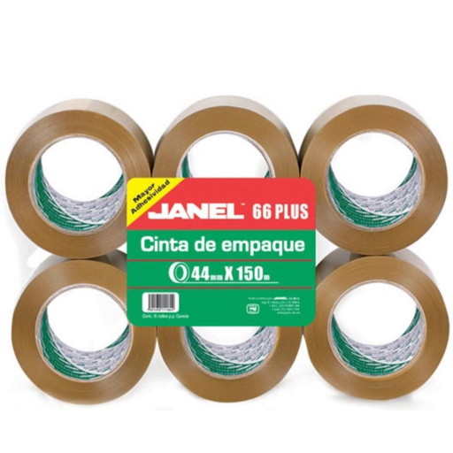 [23477] Cinta Adhesiva Empaque Canela 48x150 Pq6/ 66 Plus Drop 009