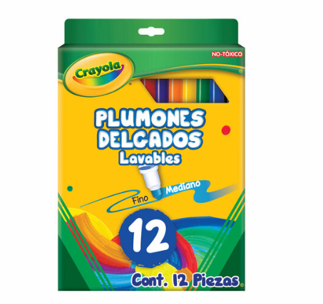 [528] Plumón Crayola Super Tips Cj12 Drop 009