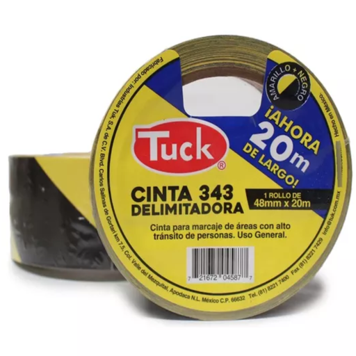 [23951] Cinta Delimitadora/Amarillo/negro/48mmx20m/Drop 009
