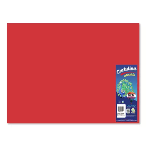 [1394] Cartulina Iris Rojo 50 X 66 Cm Pq 10 Piezas Drop 009