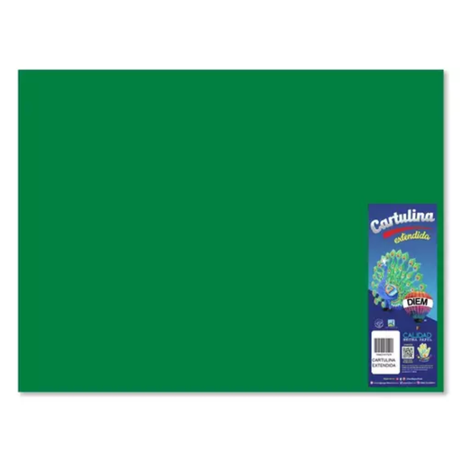 [1405] Cartulina Iris Verde Bandera 50X66 Pq 10 Drop 009