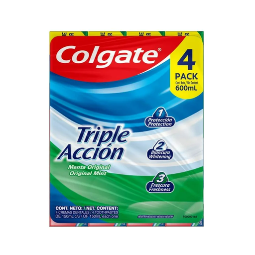 [000075063] Pasta Dental Colgate Triple Acción 4 pzas Drop002