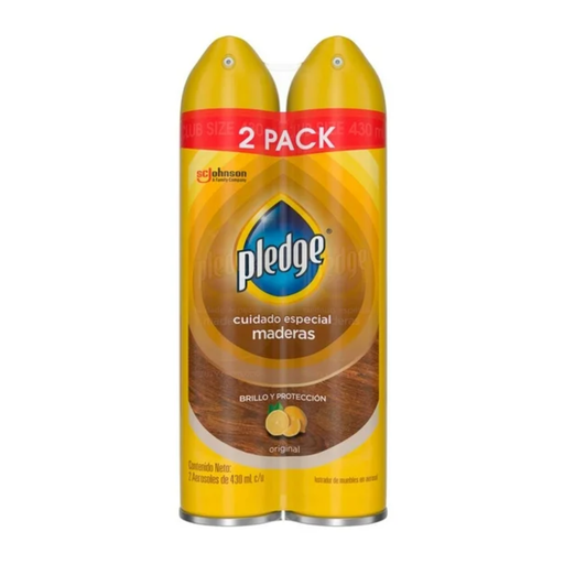 [981008754] Limpiador de Maderas Pledge Aerosol 2 pack 430 ml Drop002