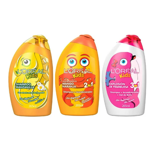 [980029166] Shampoo Kids 3 pzas. 265 ml c/u Drop 002