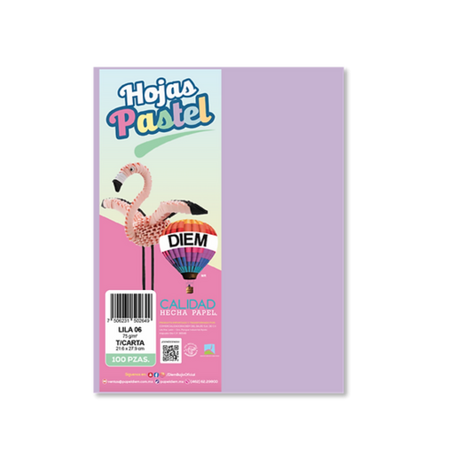 [1478] Papel Pastel Diem Carta Lila Pq100 Drop 009