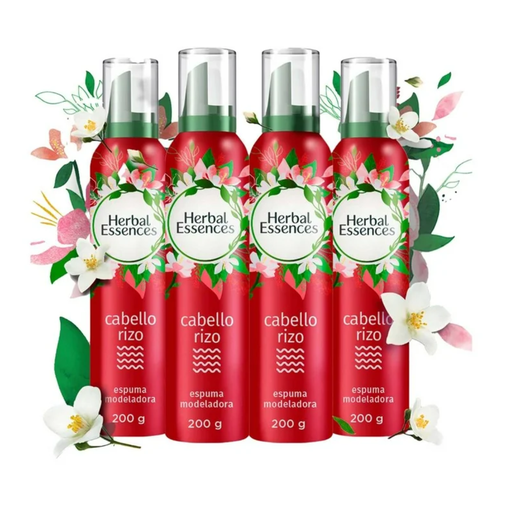 [980027117] Mousse P/Cabello Herbal Essences 4 pzas de 200 g c/u Drop002
