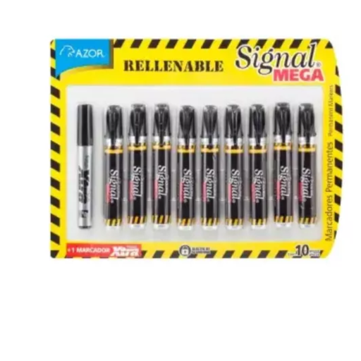 [743794] Marcador Permanente Signal Mega Size 9 pzas Drop 002