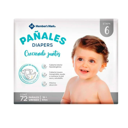 [980032610] Pañales Etapa 6 Member's Mark 72 Piezas Drop002