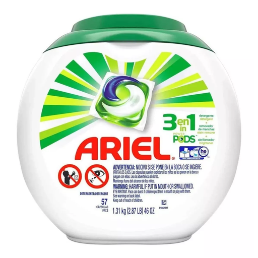[981000894] Detergente En Cápsulas Ariel Power  Con 57 Pzas Drop 002