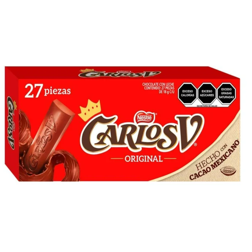 [97928] Chocolate en Barra 27 pzas de 18 g c/u Drop 002