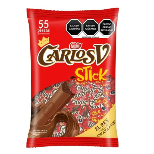 [980012755] Chocolate Carlos V Stick 55 pzas Drop 002