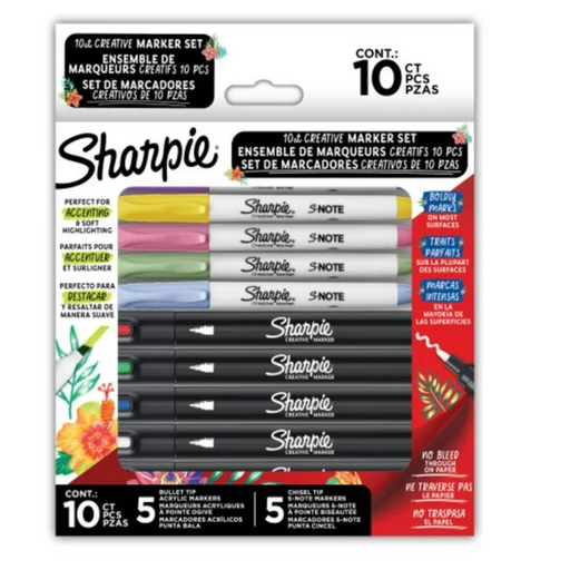 [981029752] Marcadores Sharpie Colores Surtidos con 10 pzas Drop 002