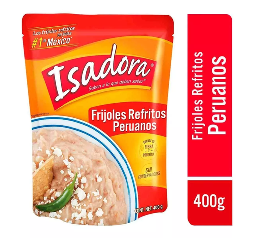 [950100] Frijoles Isadora Peruanos Refritos 6 pzas de 430 g c/u Drop 002
