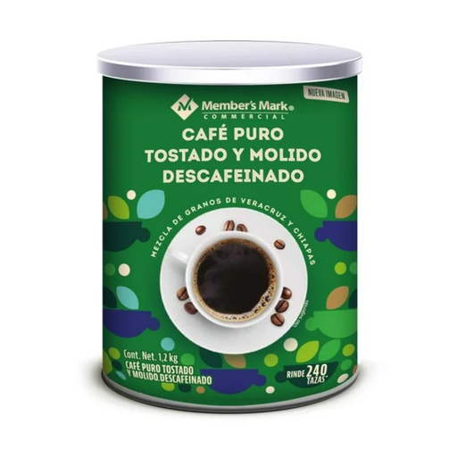 [000852205] Café Molido Member's Mark Descafeinado 1.2 kg Drop002
