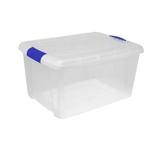 [00750103698184] Caja Multiusos Joy con Broches Azul 24 Litros Drop004