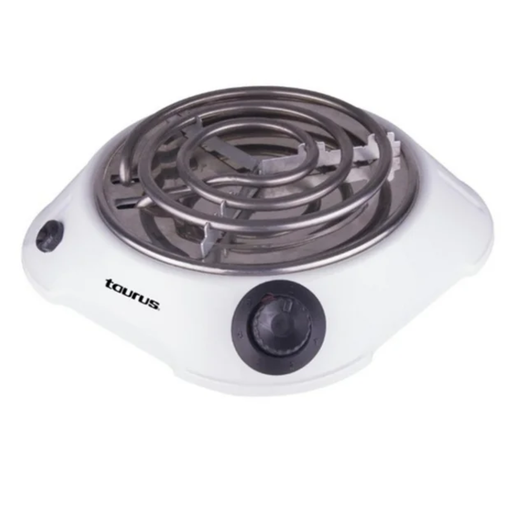 [00841423468121] Parrilla Eléctrica Taurus Alpha 1 Quemador Blanca Drop004