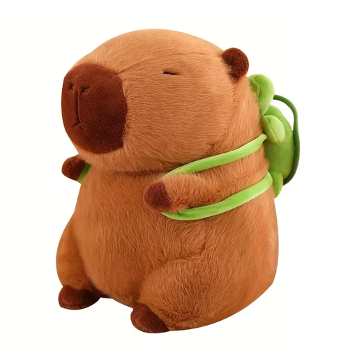 [CPIB] Capibara Peluche Juguetes Con Mochila De Tortuga 20 cm