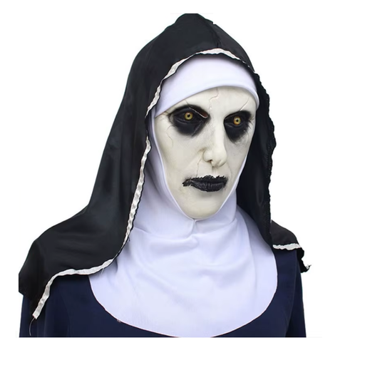 [MONC] Máscara De Látex De Monja Aterradora Para Halloween