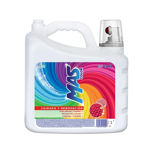[MAX6L] Detergente Para Ropa Líquido Más Color Mas 6.4 L Drop