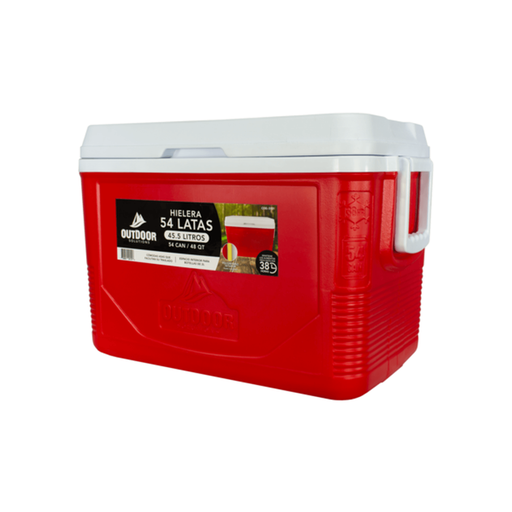 [710434] Hielera Outdoor Solutions 48 Qts Roja 45.5 L Drop012