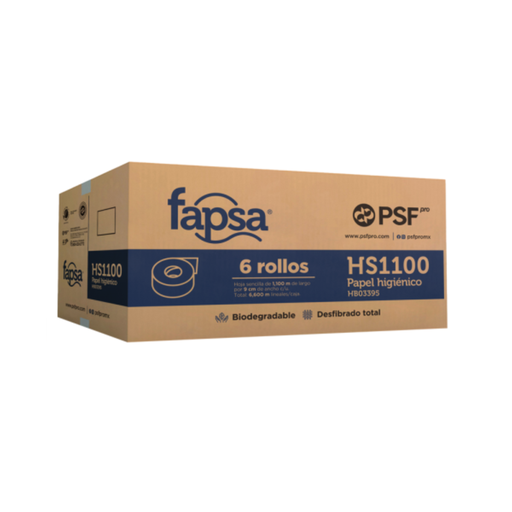 [HS1100] Higiénico Fapsa 1100 Metros C/6 Rollos Drop007